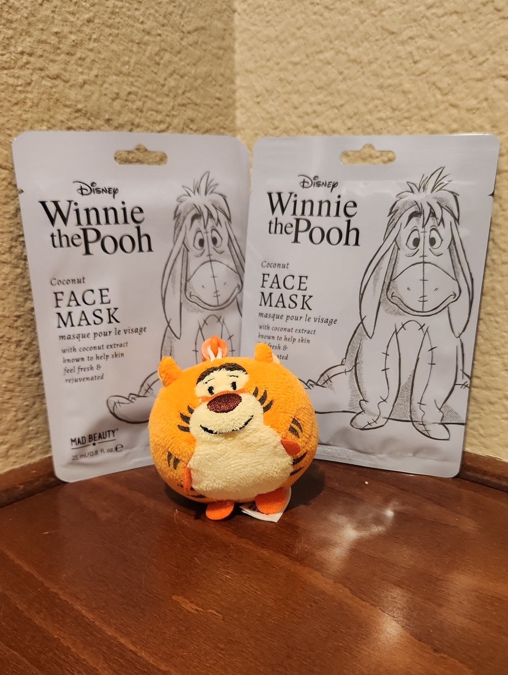 Disney Eeyore Face Masks & Tigger Keychain Plush